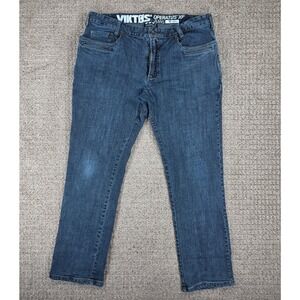 Viktos Operatus XP Tactical Jeans Mens 36x30 Blue Denim Stretch Straight Leg
